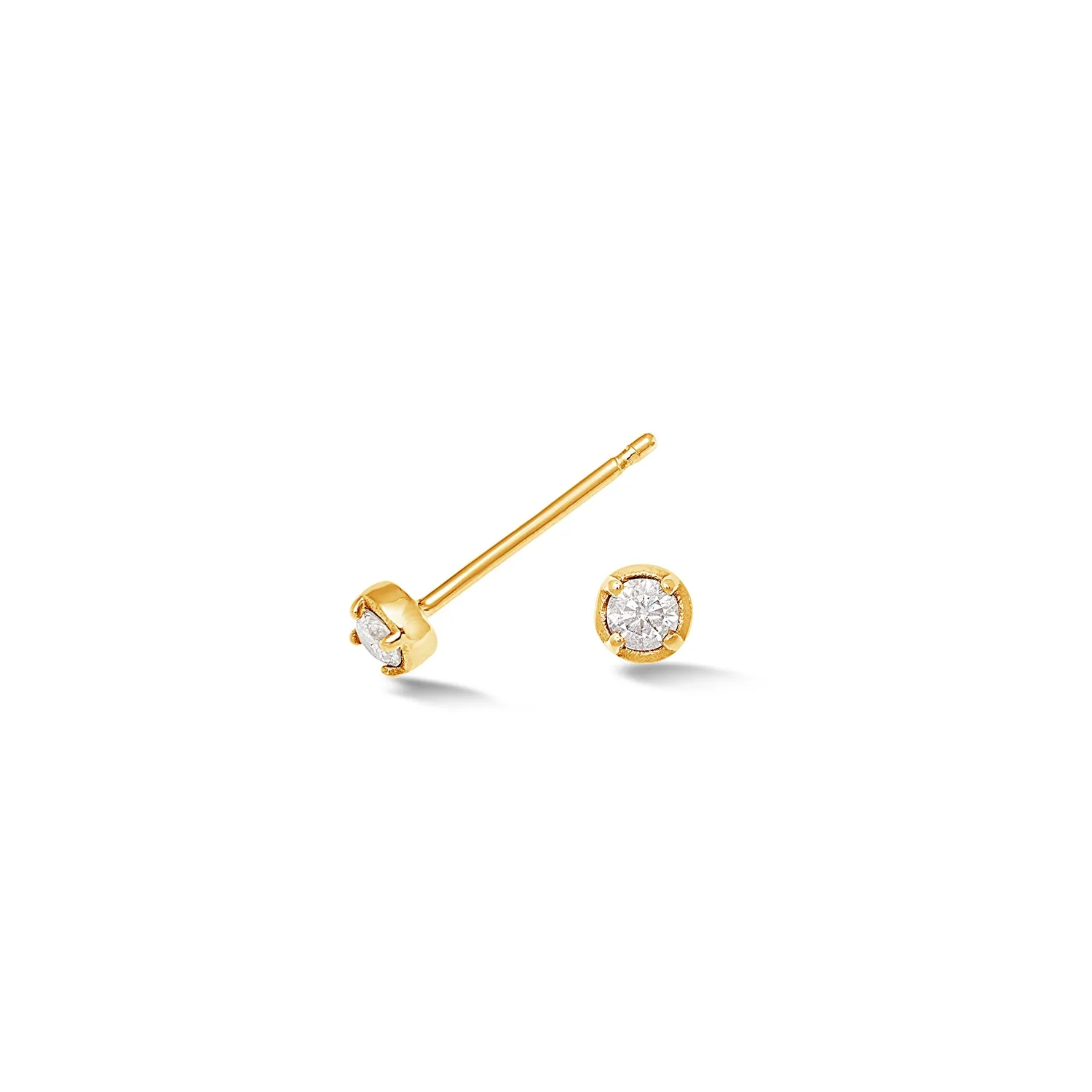 14k Stargazer Diamond Studs