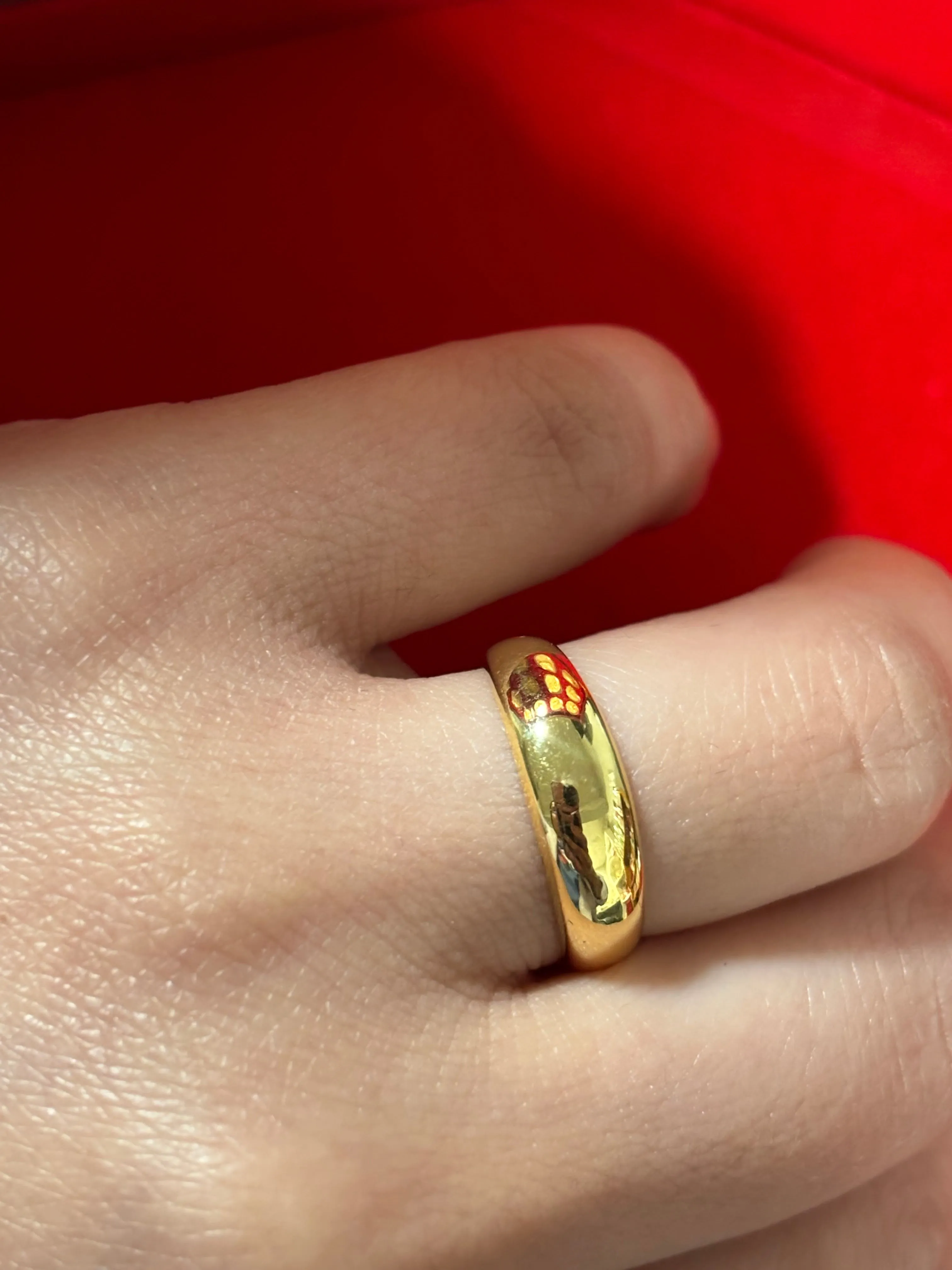 18K Gold Ring Plain