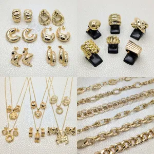 24 Chunky Items ($4.12) ea in Gold Layered Oro Laminado Wholesale Box