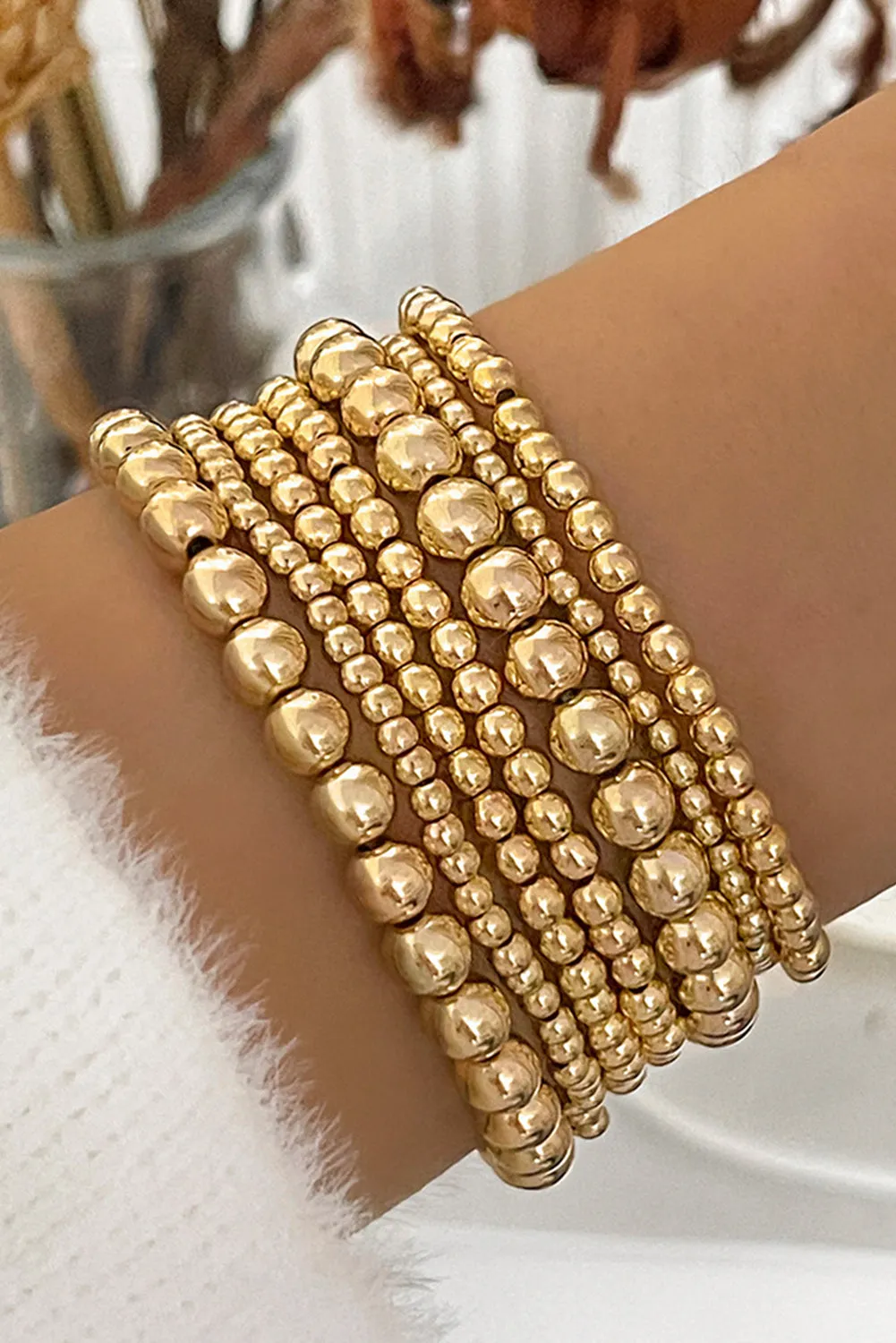 7pcs/Set Minimalist Plated Bracelet Set