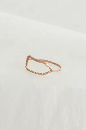 Adeline 14K Rose Gold Ancient Window Ring