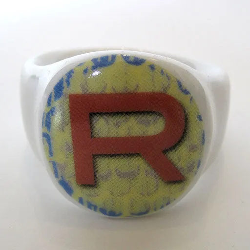 Alphabet Ceramic Napkin Rings