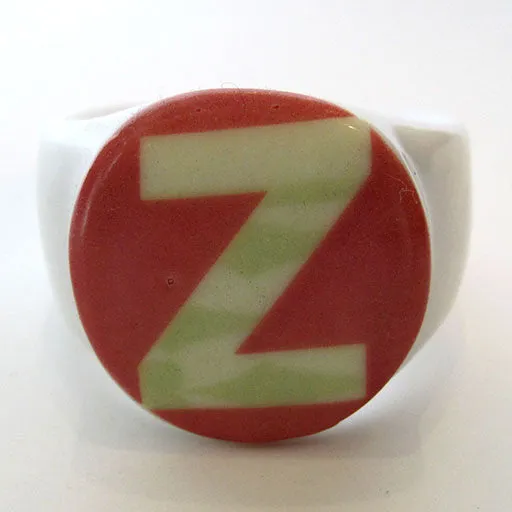 Alphabet Ceramic Napkin Rings