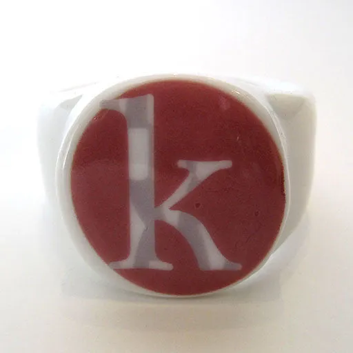 Alphabet Ceramic Napkin Rings