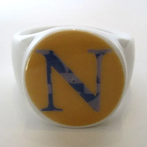 Alphabet Ceramic Napkin Rings