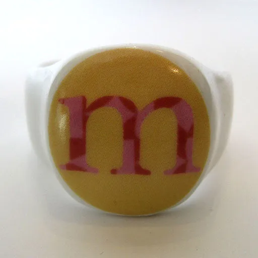 Alphabet Ceramic Napkin Rings