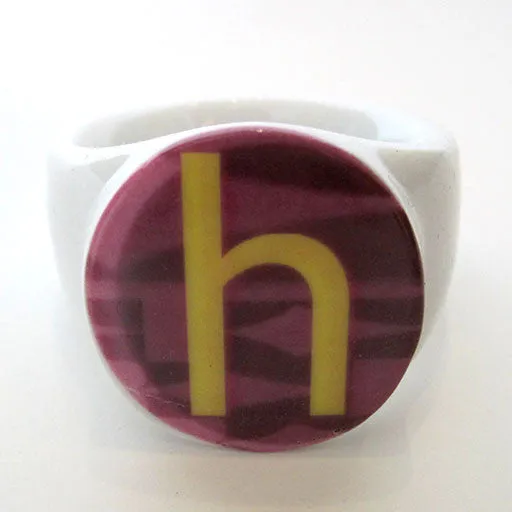 Alphabet Ceramic Napkin Rings