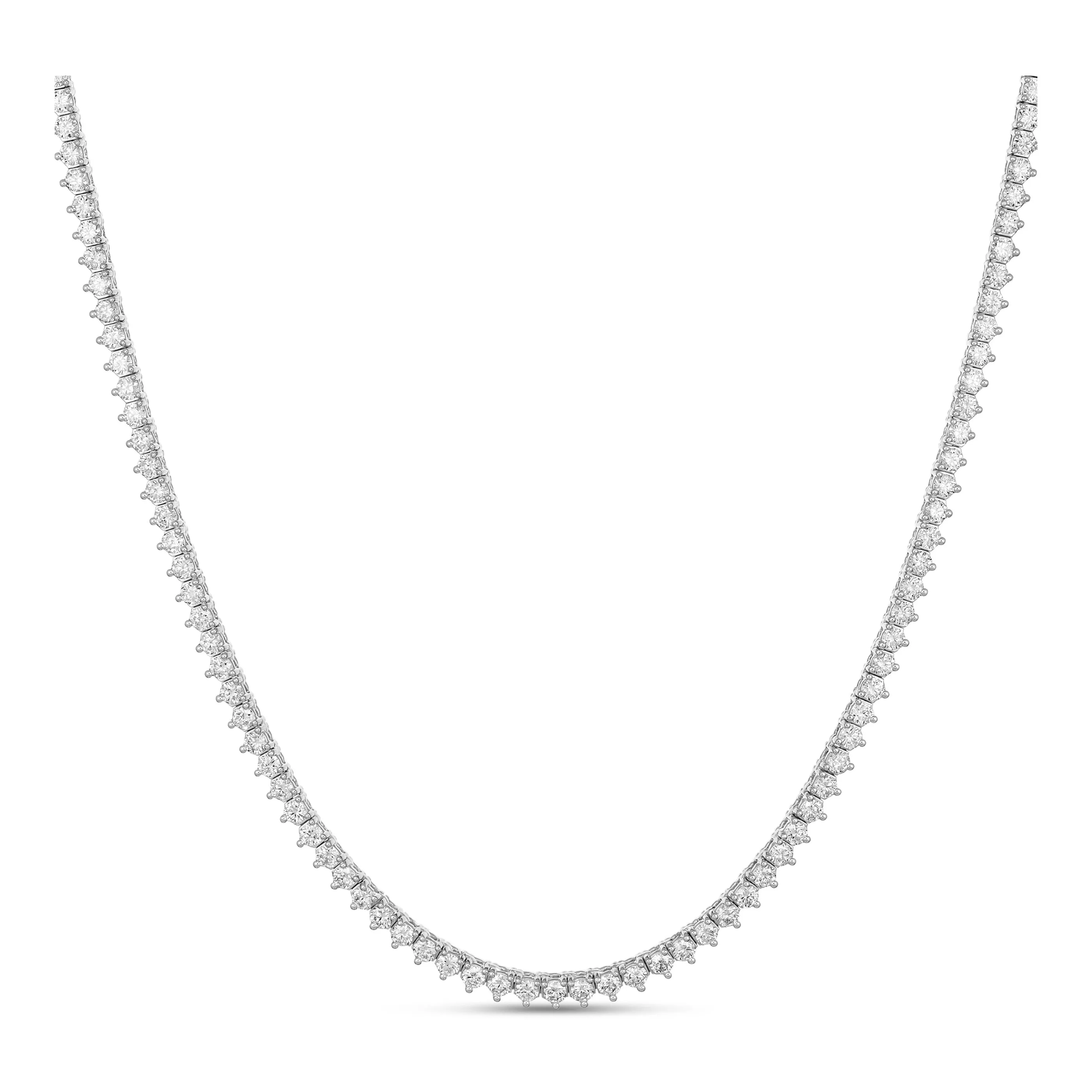 Aura Tennis Necklace 5.37ct - 5.57ct | White Gold