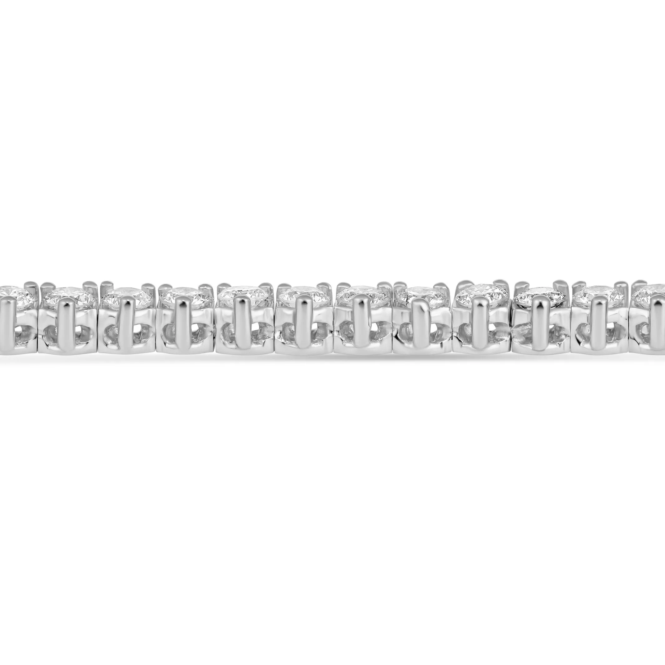 Aura Tennis Necklace 5.37ct - 5.57ct | White Gold