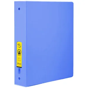 Bazic 3-Ring Binder with 2-Pockets Blue