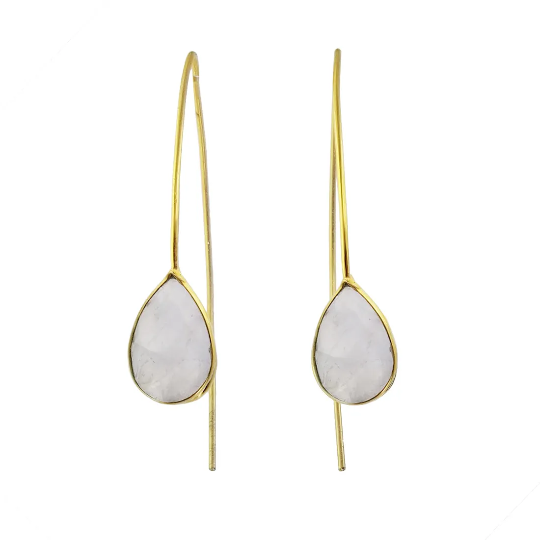 Betty Carre Faceted Moonstone Teardrop Earrings