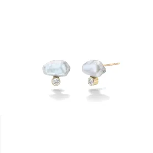 Celeste Lagniappe Studs with Diamonds