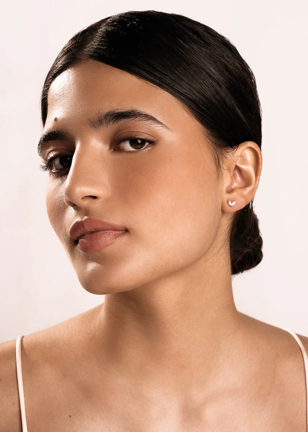 Cherish Wings Stud Earring in Gold