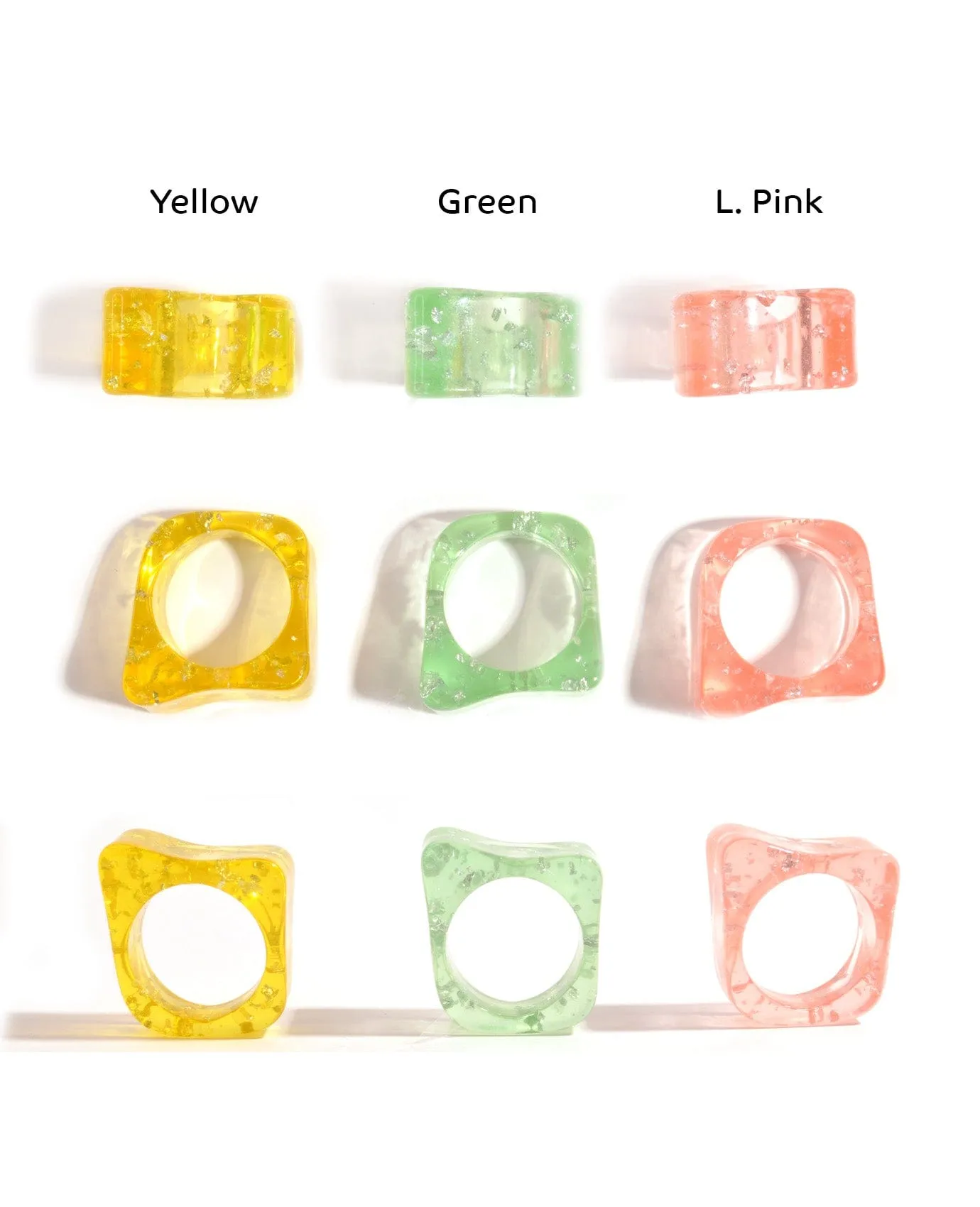 Colorful Acrylic Rings