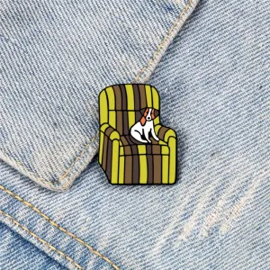 Cute Animal Pets Pins Cartoon Brooches