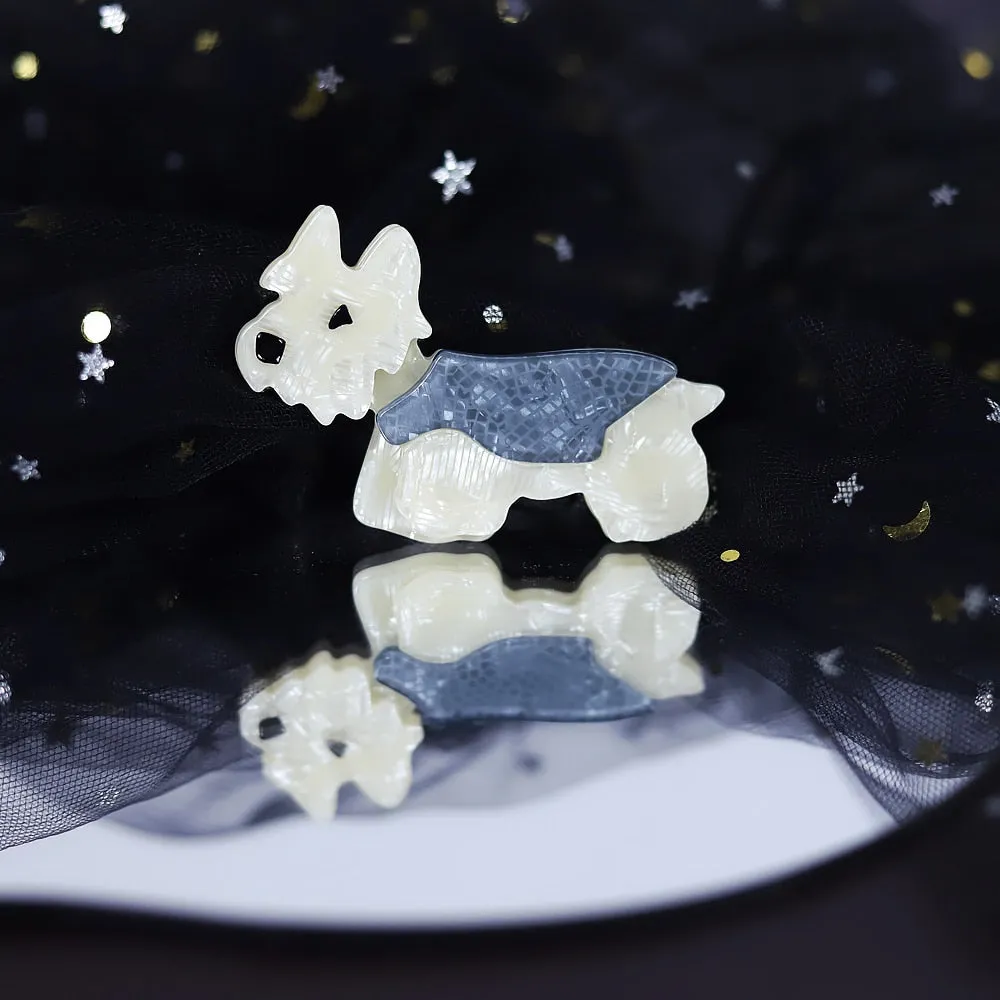 Cute Handmade Acrylic Dog Brooch Pins