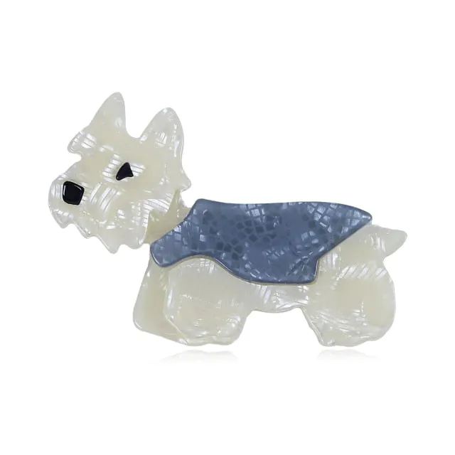 Cute Handmade Acrylic Dog Brooch Pins