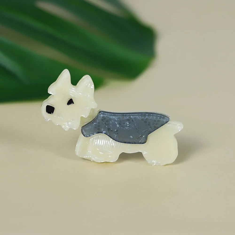 Cute Handmade Acrylic Dog Brooch Pins