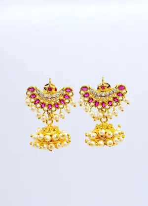 DELICATE  JHUMKI EARRINGS