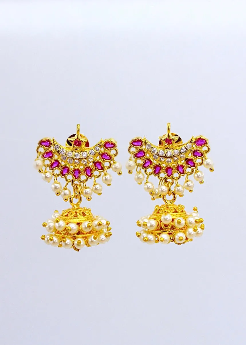 DELICATE  JHUMKI EARRINGS