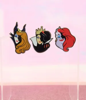 Disney Princess collection by Unique Vintage Princess & Villain Pin Set