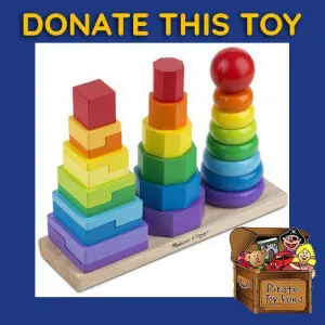 DONATE THIS TOY - Pirate Toy Fund -  Melissa & Doug - Geometric Stacker