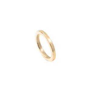 Gold-Plated Silver Wire Closed Ring 3mm