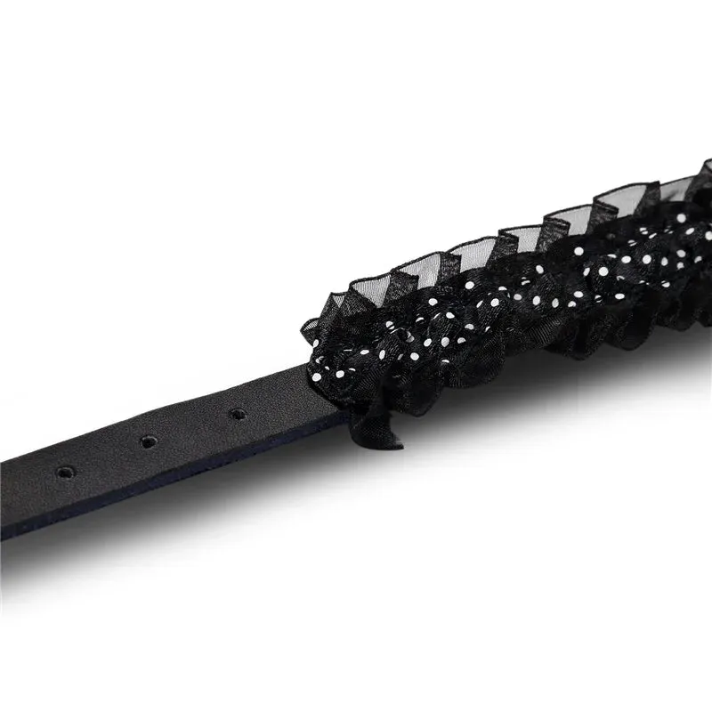 Gothic Lace Rivet Gun Plated Choker