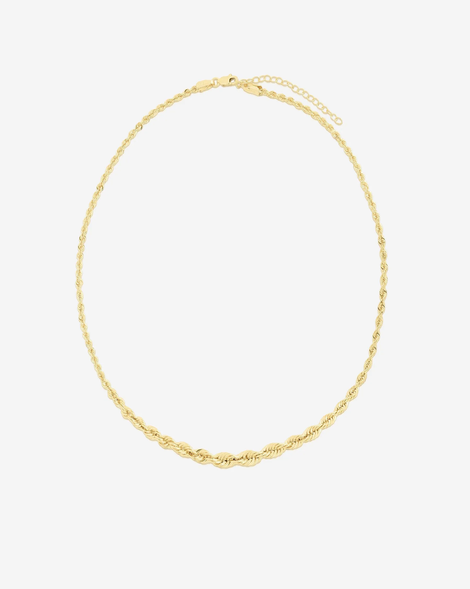 Graduated Rope Chain Necklace