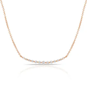 Graduated Single Prong Necklace