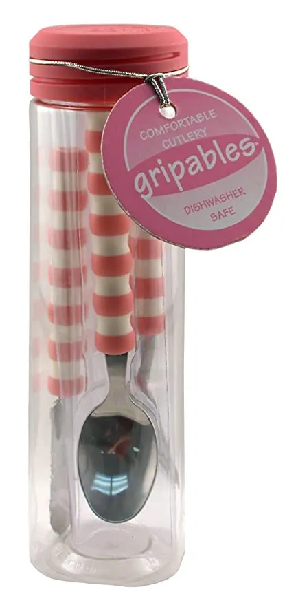 Gripables Utensils - Pink