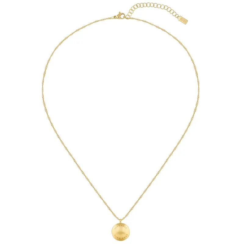 Hugo Boss Jewellery Ladies Gold Plated Medallion Necklace 1580157