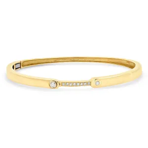 IDEALIST DIAMOND HINGE BRACELET, GOLD