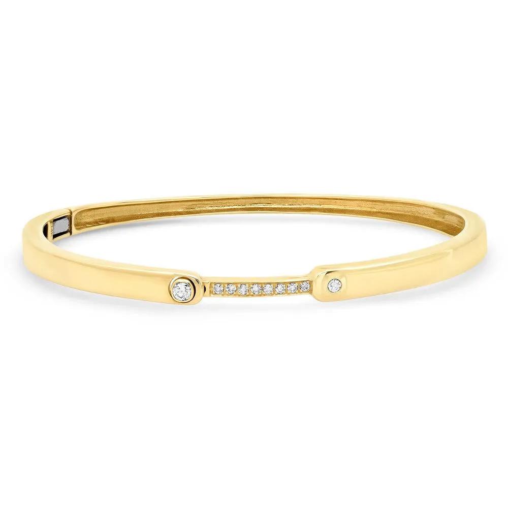 IDEALIST DIAMOND HINGE BRACELET, GOLD