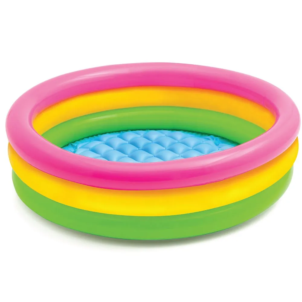 Intex Sunset Glow 3-ring Inflatable Baby Pool (85cm x 25cm)