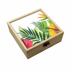 Jewellery Box Makepup Organizer -  Leaves