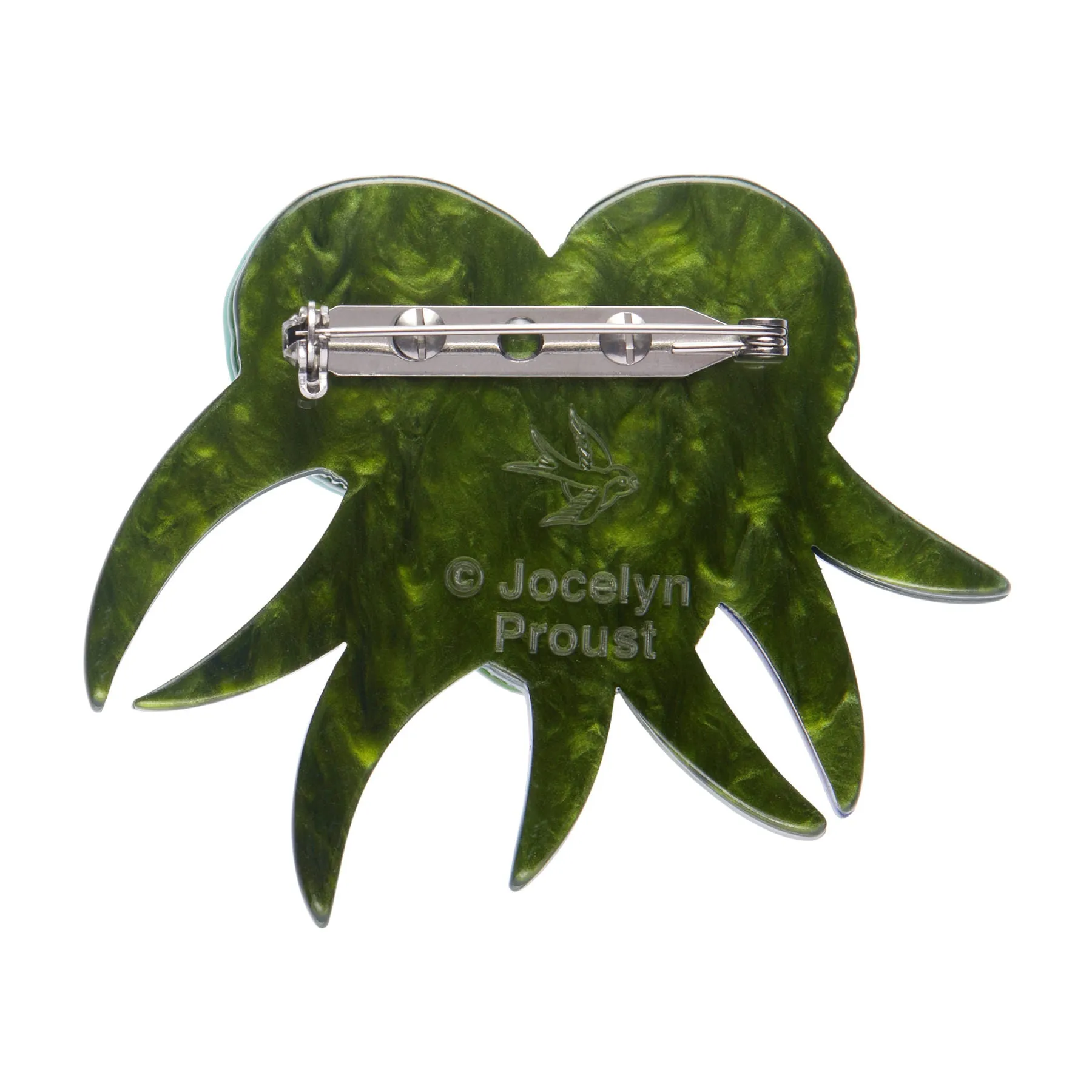 Jocelyn Proust Collection Verdant Green Gum Brooch