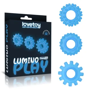 Lumino Play Penis Rings 3 Pack-(lv343010)