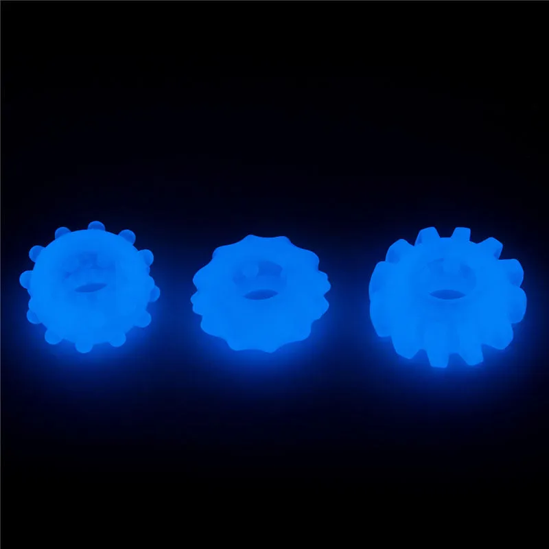 Lumino Play Penis Rings 3 Pack-(lv343010)