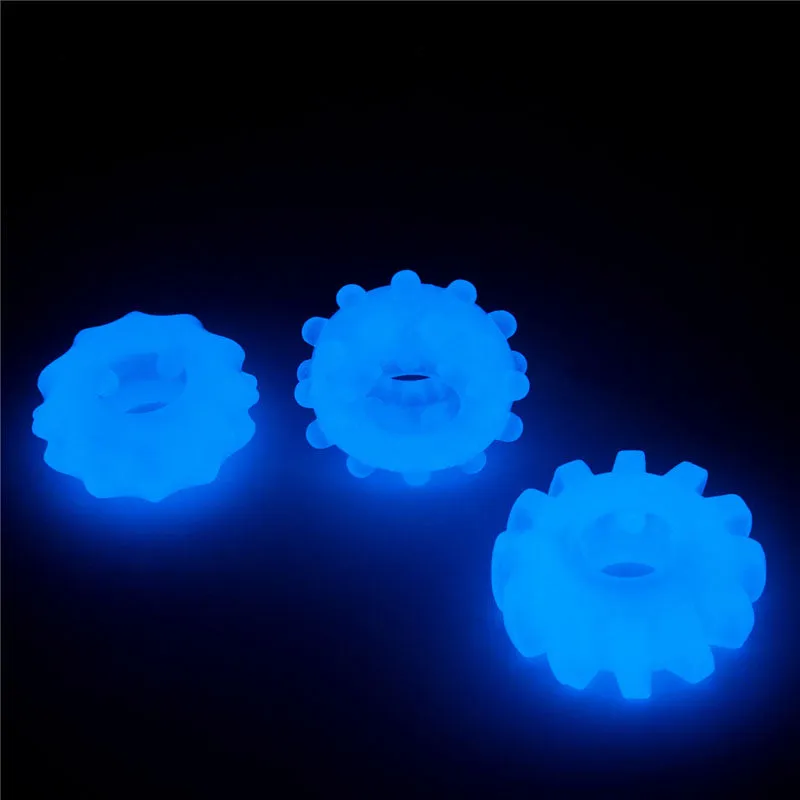 Lumino Play Penis Rings 3 Pack-(lv343010)