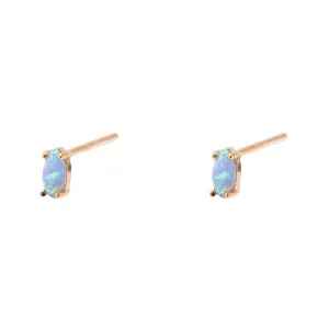 MARQUISE BLUE OPALITE STUDS