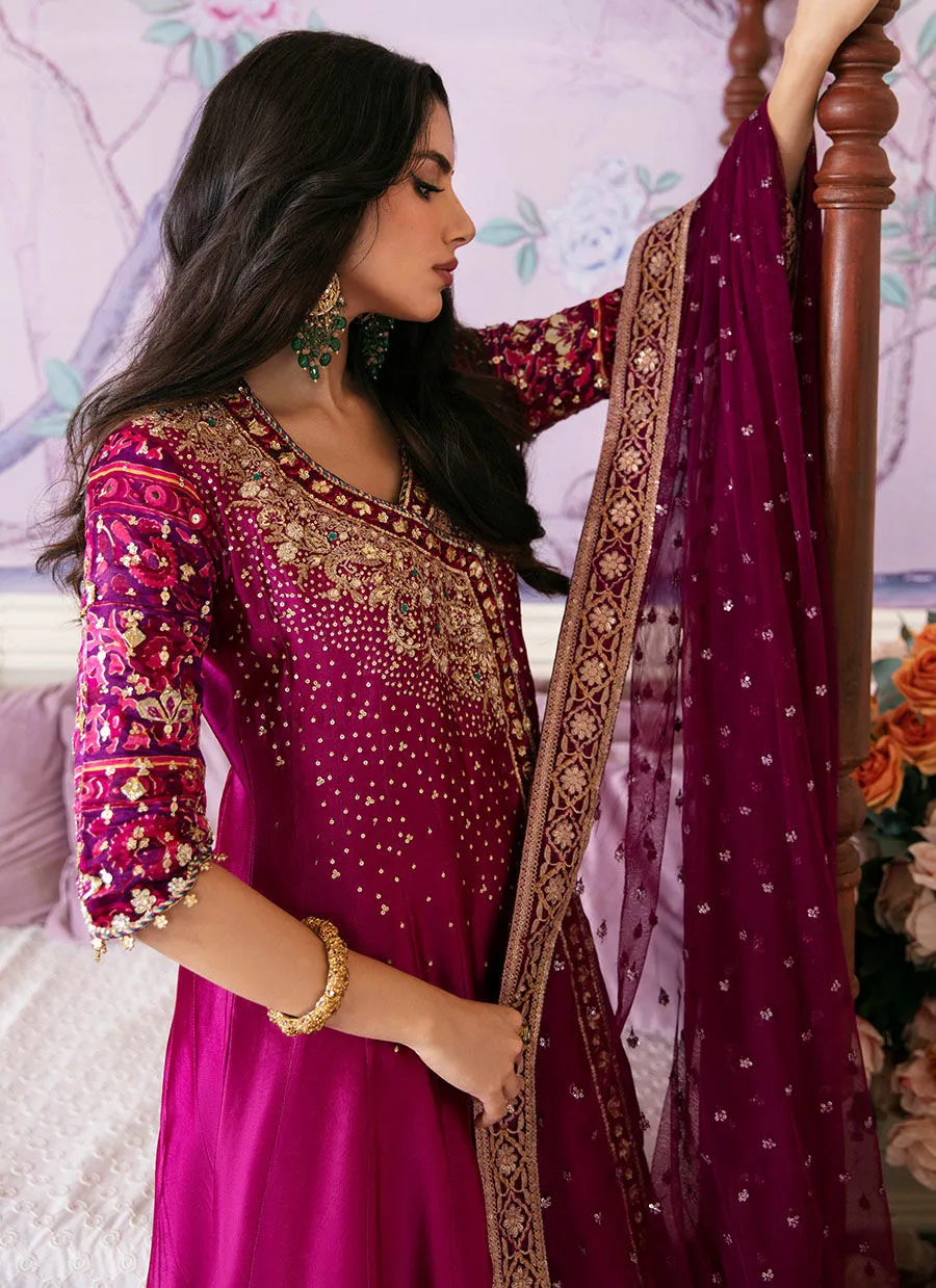 Mayna Festive Luxe Pret 23 - Narina Magenta Kalidaar And Dupatta