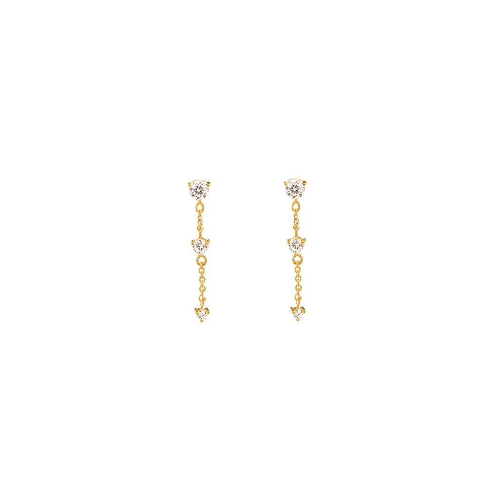 Melody Dangling Studs | CZ