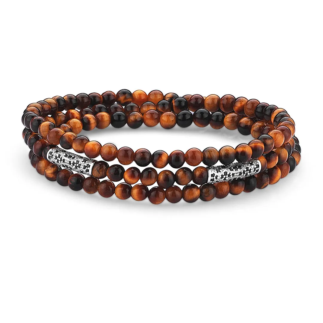 Men's Streamline Triple Beaded Bracelet