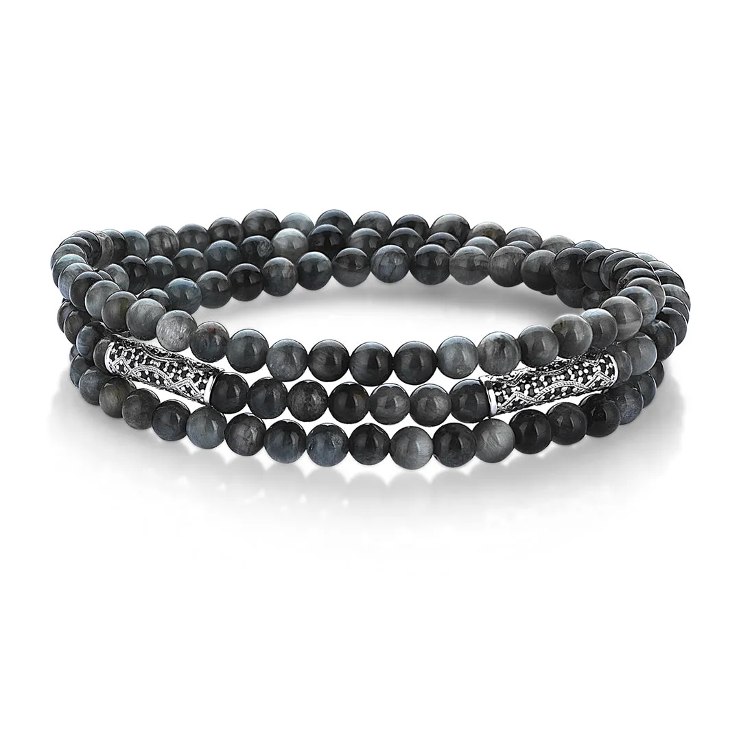 Men's Streamline Triple Beaded Bracelet