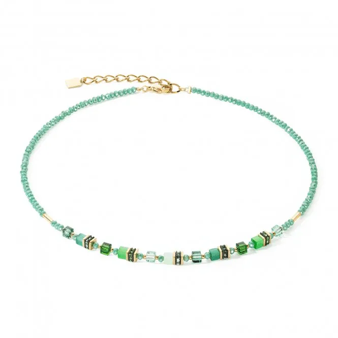 Mini Cubes Green Necklace 4565/10-0500