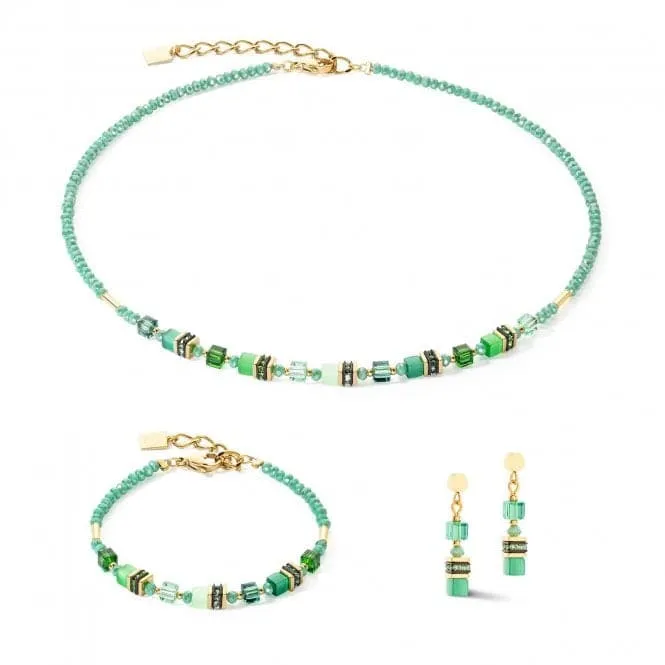 Mini Cubes Green Necklace 4565/10-0500