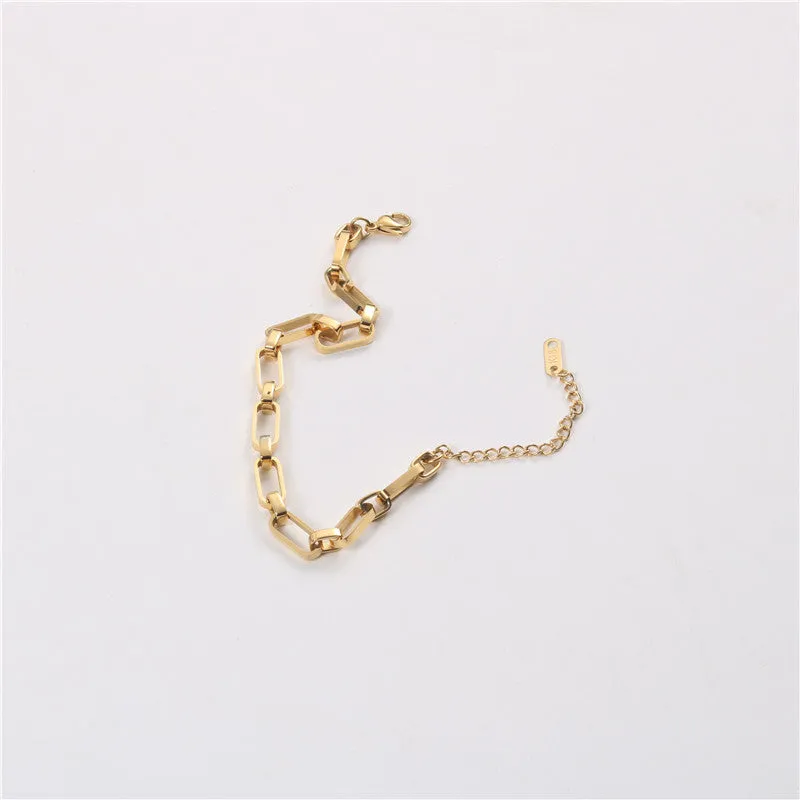 Minimalist Bold Chain Hollow Bracelet