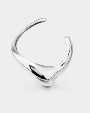 Minimalist Deconstructed Teardrop Bracelet Sterling Silver