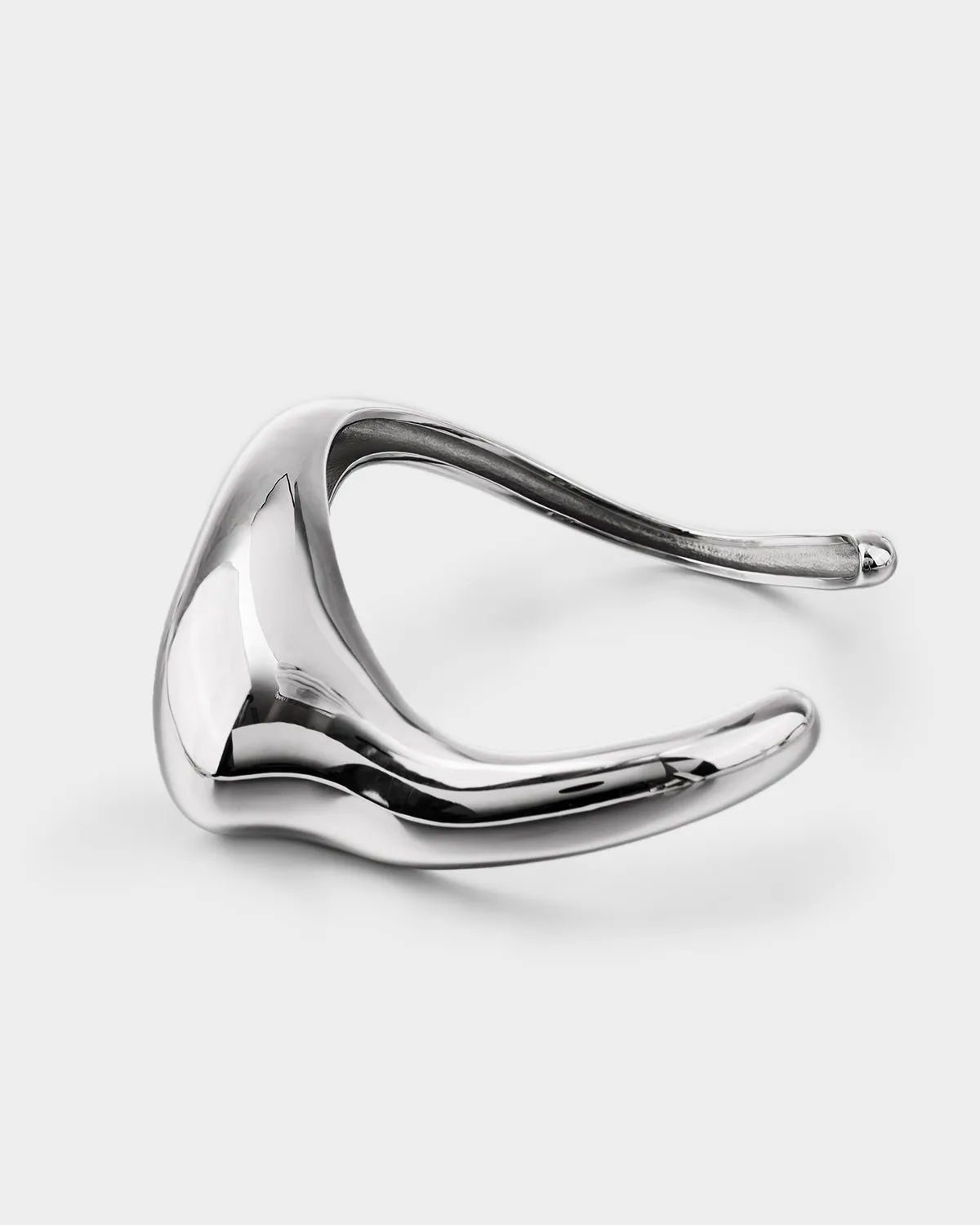 Minimalist Deconstructed Teardrop Bracelet Sterling Silver